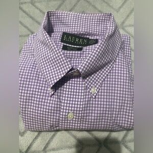Long sleeve purple coller shirt